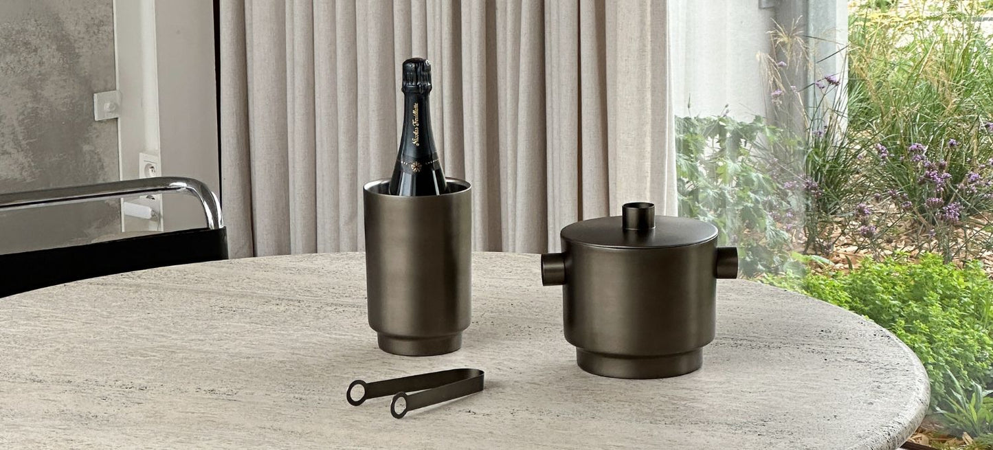 Rondo Black Stainless Ice Bucket