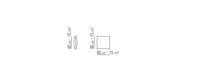 Groundpiece Cushion Cm. 40X40 | Cod. 011M93