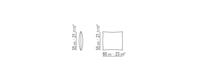 Groundpiece Cushion Cm. 60X55 | Cod. 011M92
