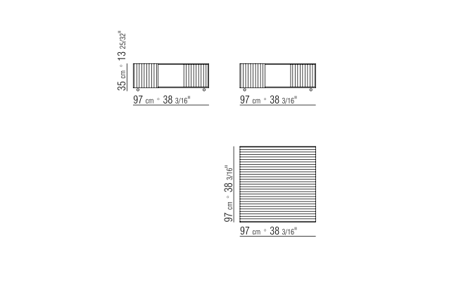 Groundpiece Small Table Cm. 97X97 H35 | Cod. 011M87