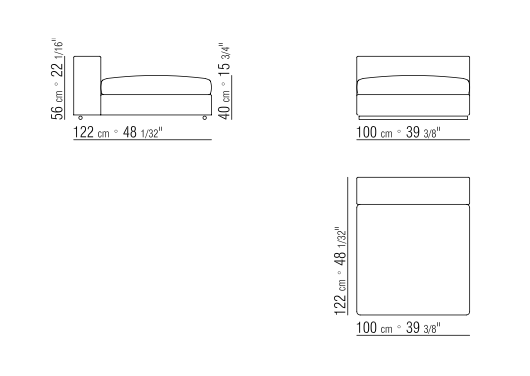 Groundpiece Unit Cm. 100X122 | Cod. 011M11 Or Premium 011Ma3