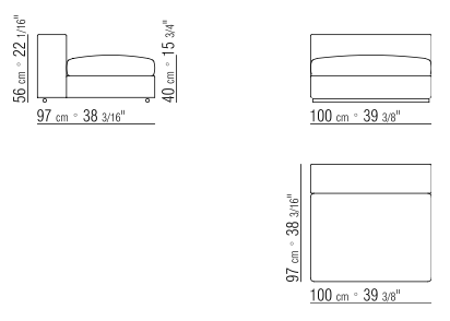 Groundpiece Unit Cm. 100X97 | Cod. 011M09 Or Premium 011Ma2