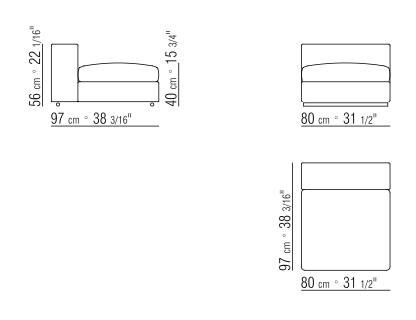 Groundpiece Unit Cm. 80X97 | Cod. 011M08