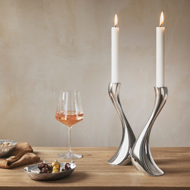 Cobra Medium Candle Holder, Set Of 2