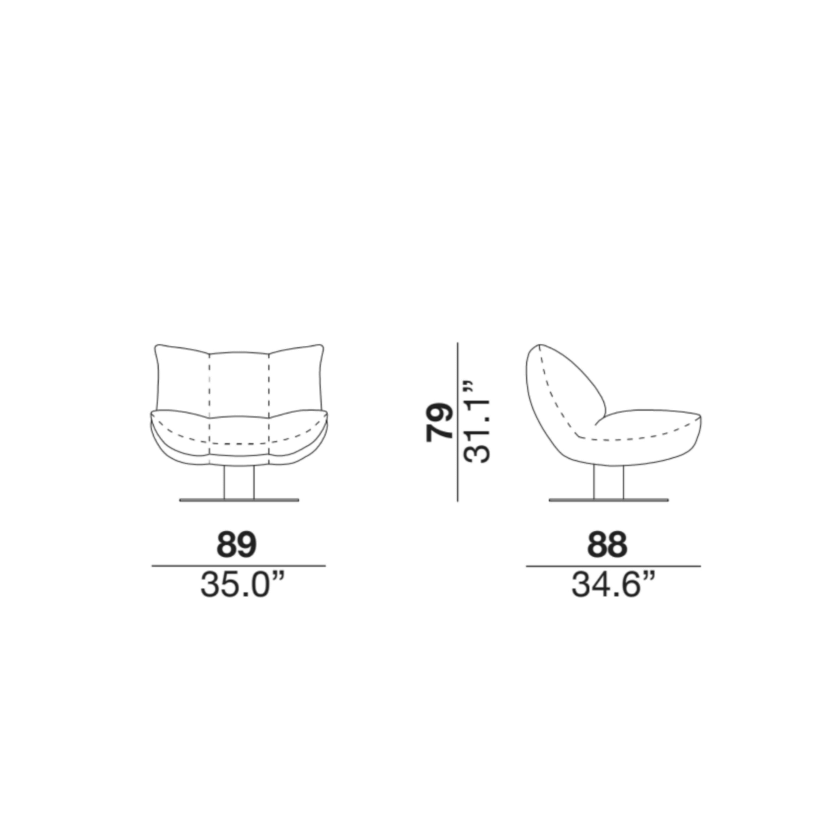 Dock Swivel Armchair