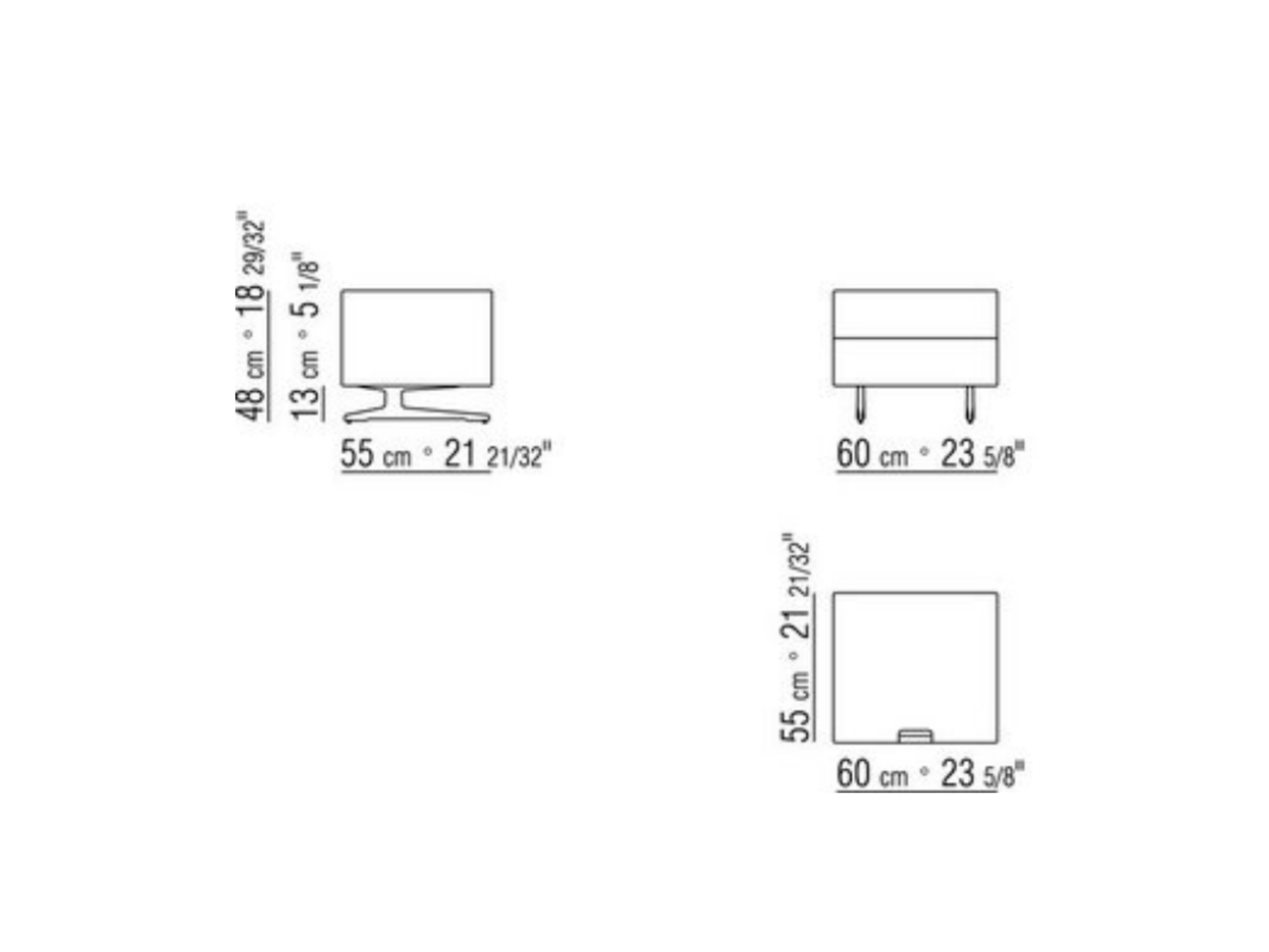 Piuma 60 Drawer Side