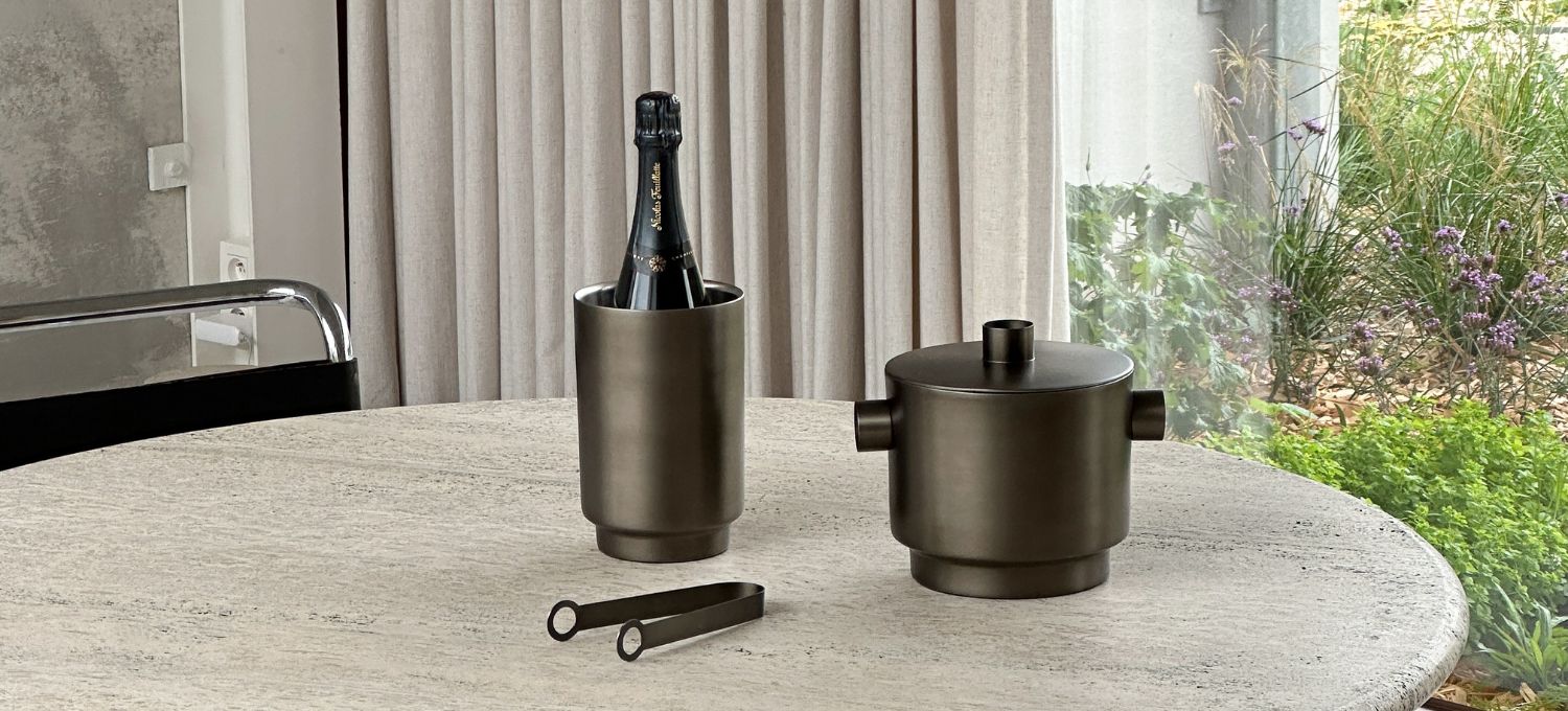 Rondo Black Stainless Ice Bucket