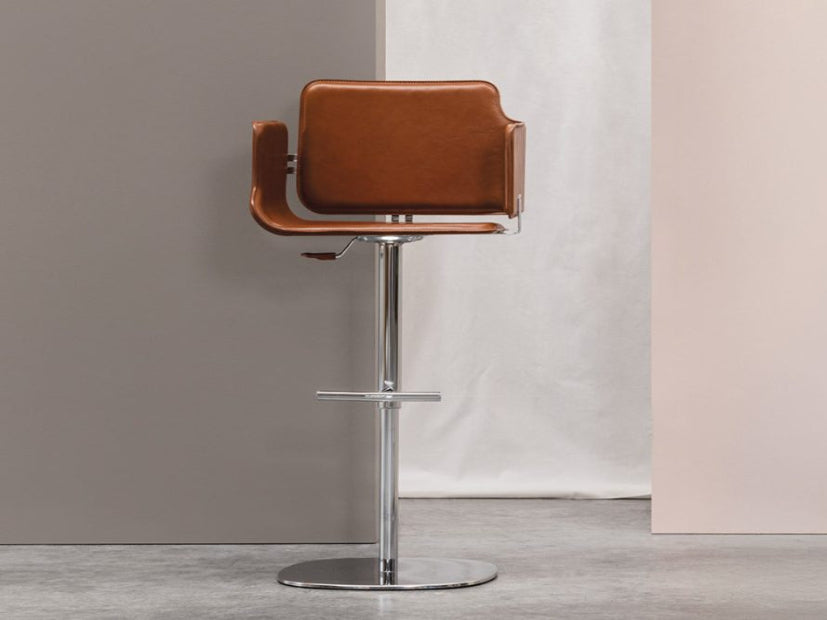 Arka Leather Barstool