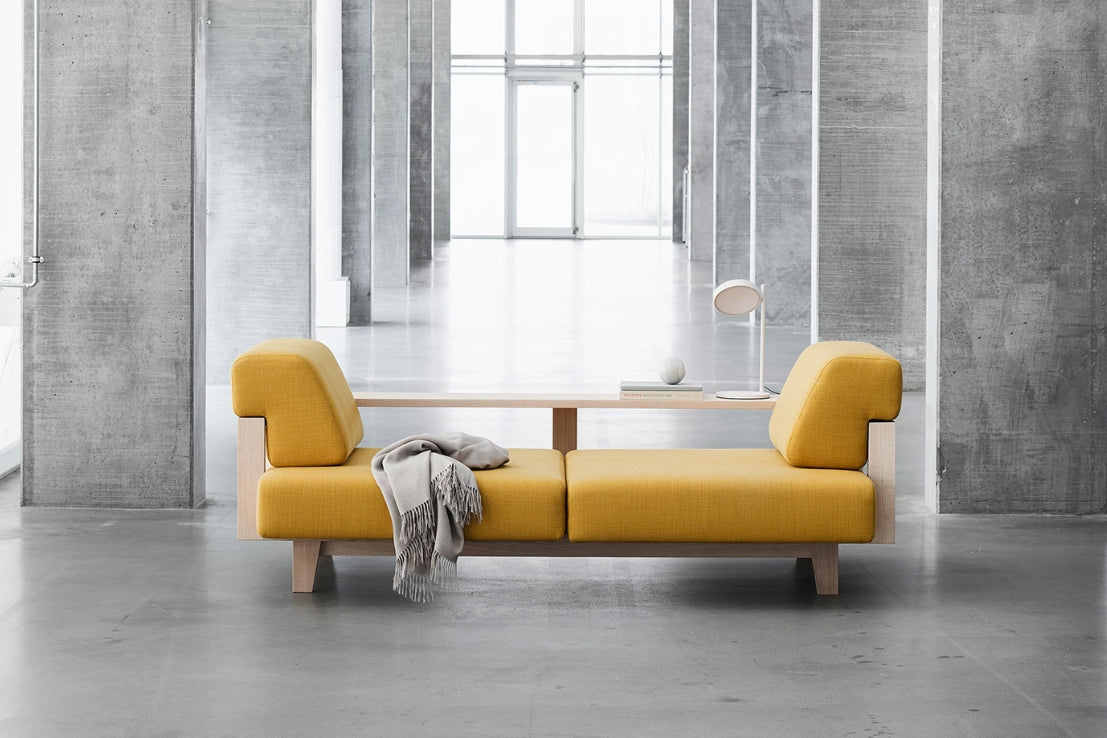 Wood Sofa, Natural Ash incl. back cushion