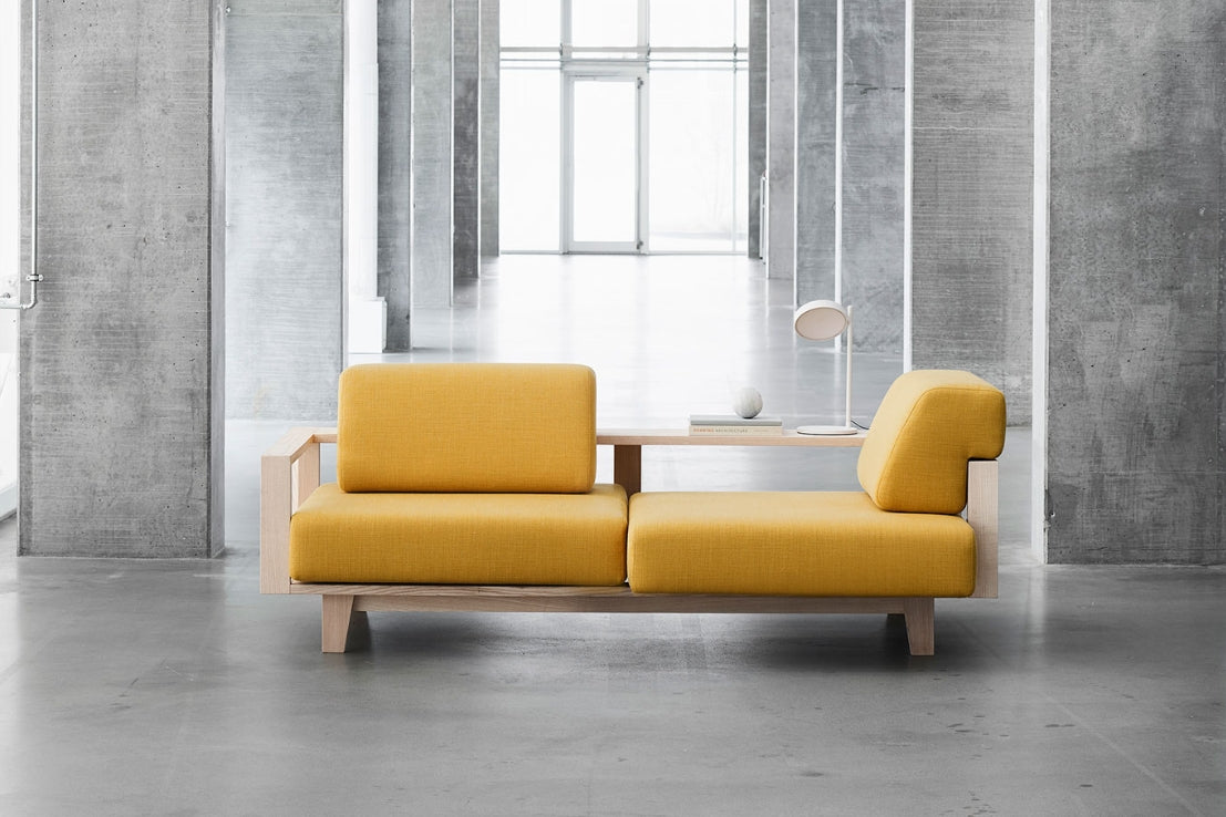 Wood Sofa, Natural Ash incl. back cushion