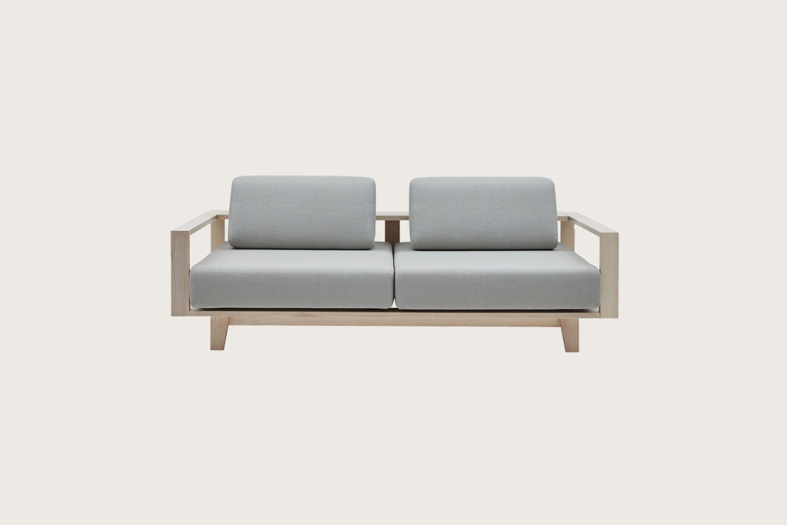 Wood Sofa, Natural Ash incl. back cushion
