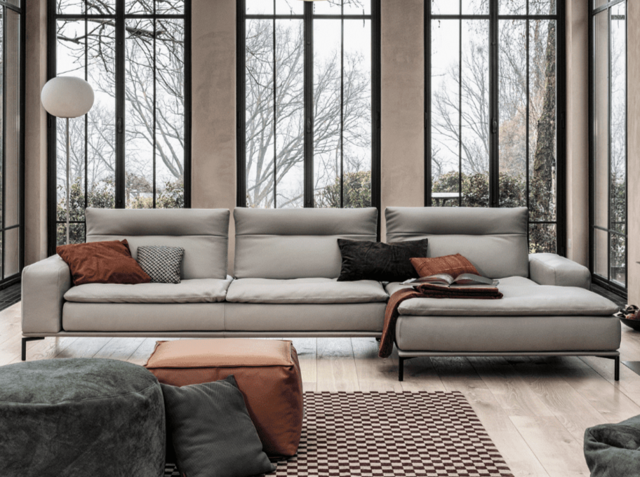 CARLTON modular long-chaise sofa