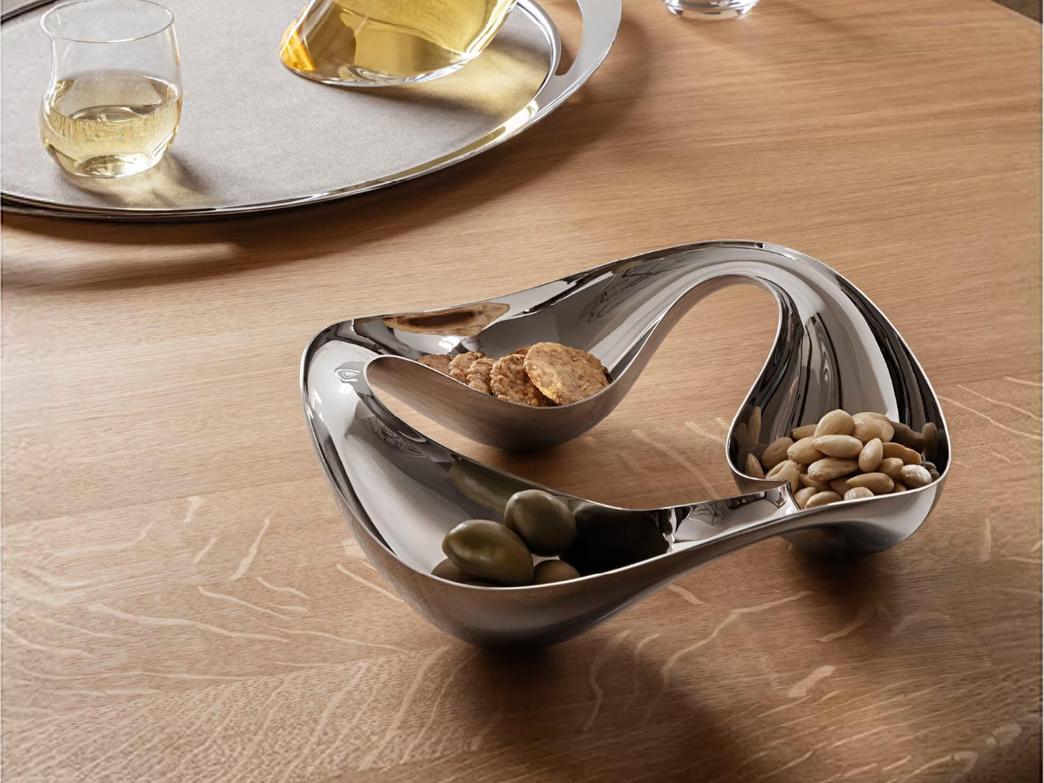 Cobra Triple Snack Bowl, Cm. Ø27