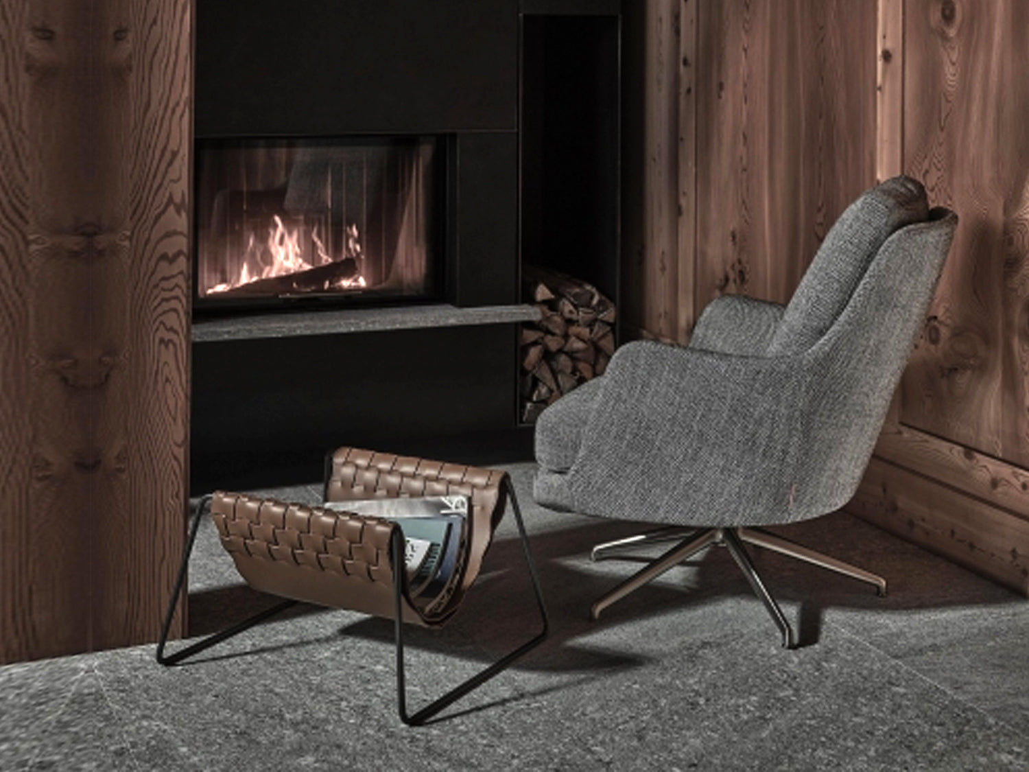 Marley Armchair 5 Spokes-Swivel