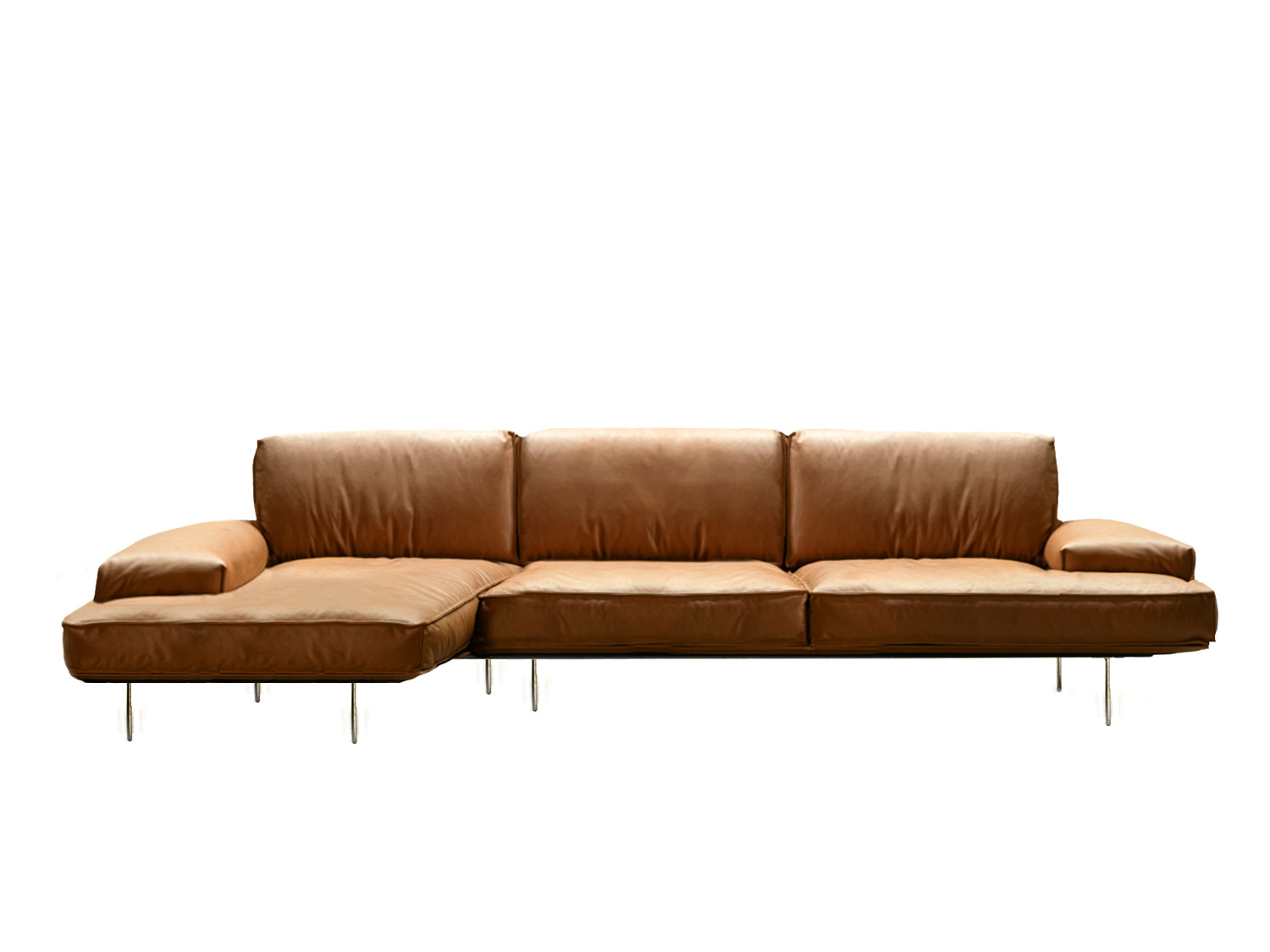 Vogue Cuoio Modular Long-Chaise Sofa